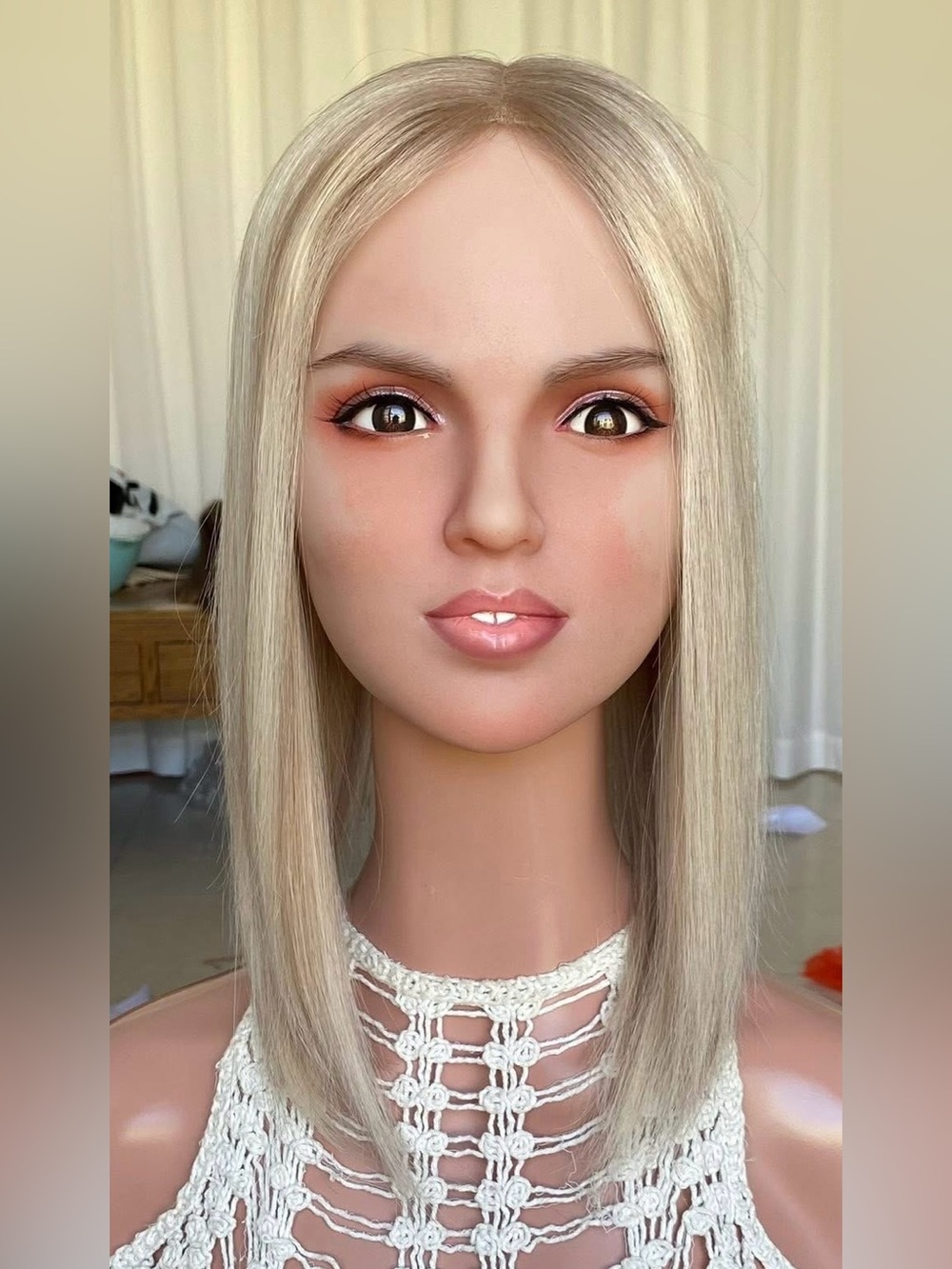 Lebeauty 14” Dimensional Cool Blonde Human Hair Closed Lace Topper